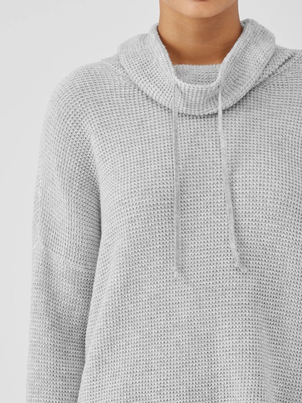 Eileen Fisher Peruvian Organic Cotton Funnel Neck Top , sz : medium - Picture 4 of 12